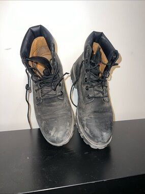 Timberland Black Lace-Up Men's Work Boots